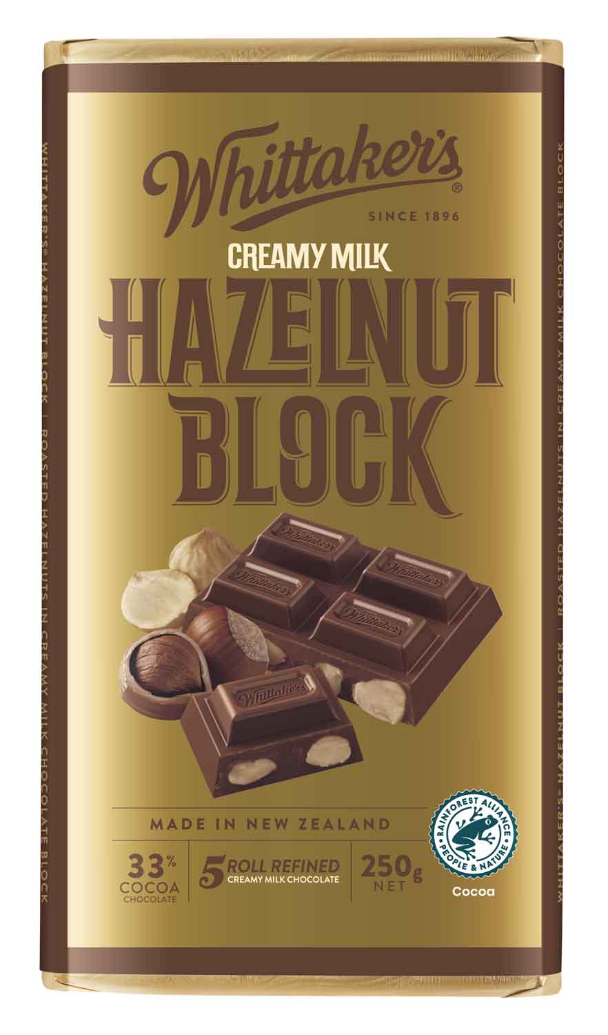 Whittaker's Hazelnut Block 250g